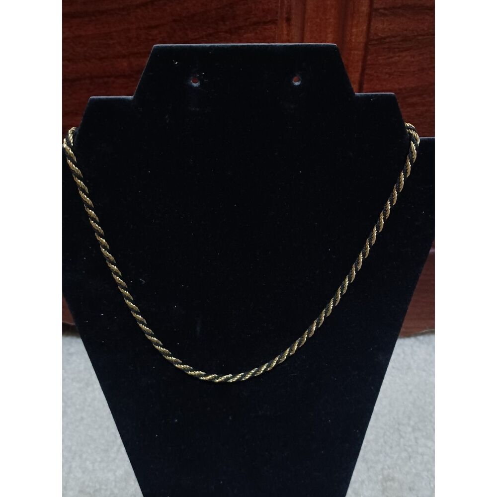 TRIFARI Vintage Gold Plated Twisted Rope Necklace, 18"